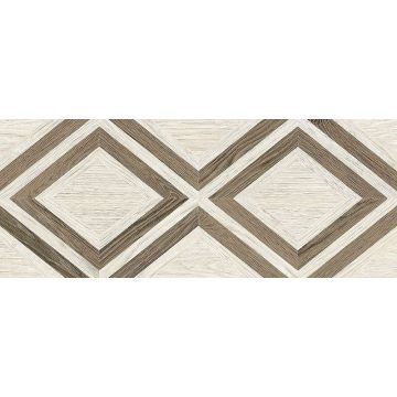 Настенная плитка Laparet (Лапарет) Wisdom бежевый узор 20х50 см