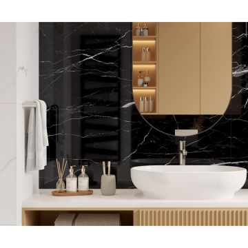 Керамогранит Laparet Flash Black черный 60x120 см полированный