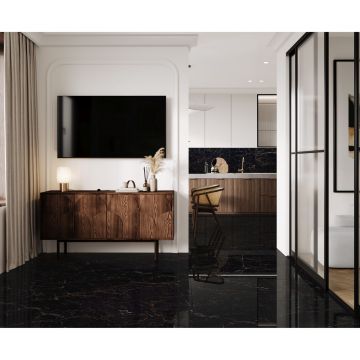 Керамогранит Laparet Nirvana Black черный 60x120 см полированный
