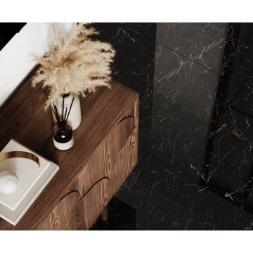 Керамогранит Laparet Nirvana Black черный 60x120 см полированный