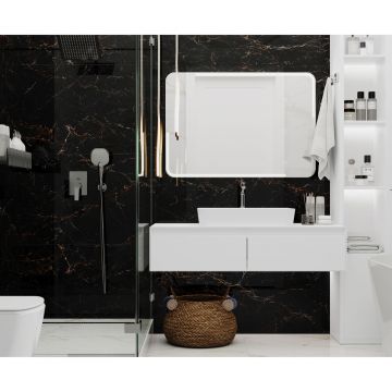 Керамогранит Laparet Nirvana Black черный 60х60 см полированный