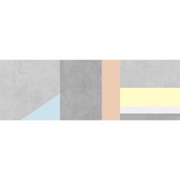 Настенная плитка Laparet (Лапарет) Cement 25х75 см Серая Узор