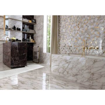 Керамогранит Atlas Concorde (Атлас Конкорд) Marvel Edge Red Luxury 75x150 см, лаппатированный Lappato, AAIQ