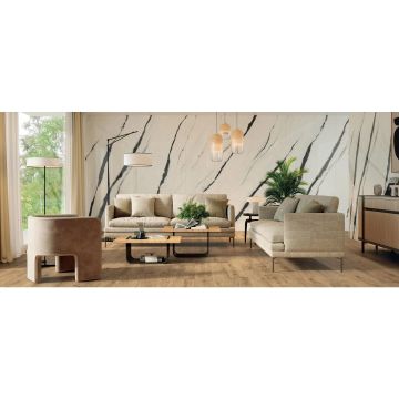 Керамогранит Atlas Concorde (Атлас Конкорд) Вайн Оак Брунелло 20x160 см ректификат, 610010002707