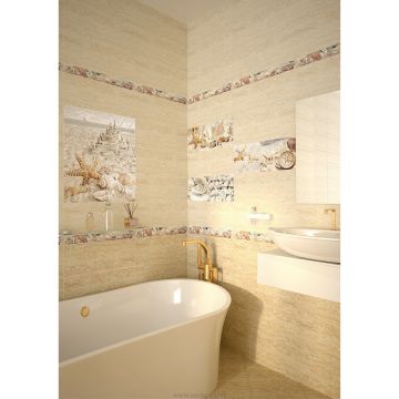 Декор Azori (Азори) Caliza BEIGE MARE 2 бежевый 20.1х50.5 см (583312003)