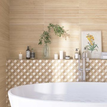 Плитка настенная Azori (Азори) Rustic BEIGE STRUTTURA бежевый 31.5х63 см (508551101)