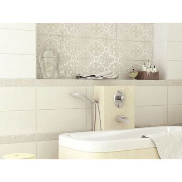 Бордюр Azori (Азори) Sanmarco CREMA BORDER PALAZZIO бежевый 8х50.5 см (582681001)
