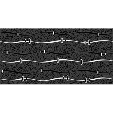 Декор Azori (Азори) Дефиле НЕРО геометрия 20.1х40.5 см (581391208)