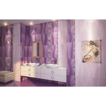 Панно Gracia Ceramica (Грация Керамика) Arabeski purple пурпурное 02 50х60 см 010301001726