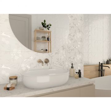 Декор Gracia Ceramica (Грация Керамика) Blanc white белый 01 30х50 см 010300000241
