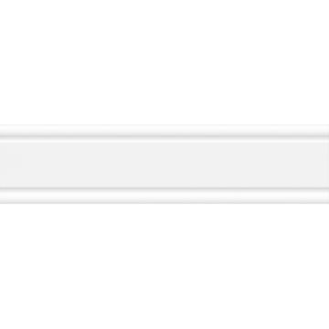 Бордюр Gracia Ceramica (Грация Керамика) Ceramic white белый 02 - глянцевый 6х25 см 010200000123