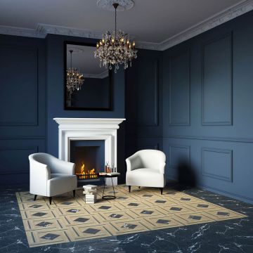 Керамогранит Gracia Ceramica (Грация Керамика) Charlie black черный PG 02 60х60 см 010402001323