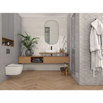 Плитка настенная Gracia Ceramica (Грация Керамика) Industry grey серый 02 30х50 см 010100001392