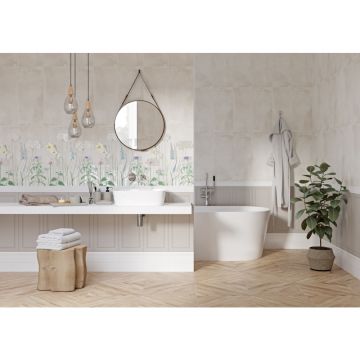 Плитка настенная Gracia Ceramica (Грация Керамика) Liberty grey 01 серый 60х25 см 010100001212