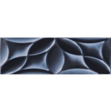 Плитка настенная Gracia Ceramica (Грация Керамика) Marchese blue синий 02 10х30 см 010101004560