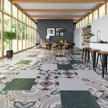 Керамогранит Gracia Ceramica (Грация Керамика) Marmette black черный PG 01 60х60 см 010402001327