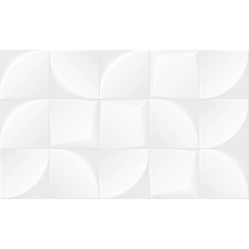 Плитка настенная Gracia Ceramica (Грация Керамика) Nature white белый 02 30х50 см 010100001403