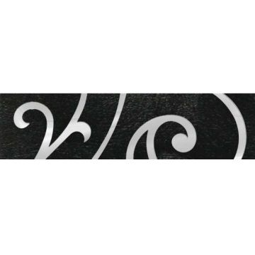 Бордюр Gracia Ceramica (Грация Керамика) Prime black черный 02 6.5х25 см 010212001800