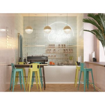 Плитка настенная Gracia Ceramica (Грация Керамика) Sweety turquoise square бирюзовый 05 60х25 см 010100001234