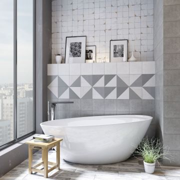 Керамогранит Gracia Ceramica (Грация Керамика) Tozzi blue синий PG 01 12.5х50 см 010400000279