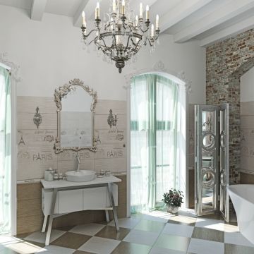 Плитка настенная Gracia Ceramica (Грация Керамика) Voyage beige бежевая 01 60х25 см 010101003983