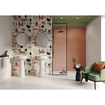 Плитка настенная Gracia Ceramica (Грация Керамика) Wabi-Sabi ocher охра 01 30х90 см 010100001305