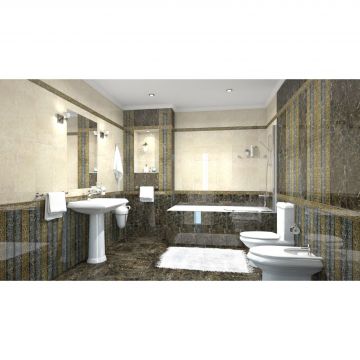 Настенная плитка Gracia Ceramica (Грация Керамика) Bohemia бежевая 02 25х60 см 010101002929