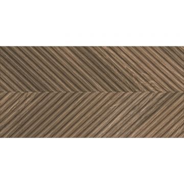 Настенная плитка Paradyz (Парадайз) Afternoon Brown B Struktura Rekt 29,8х59,8 см, ректификат