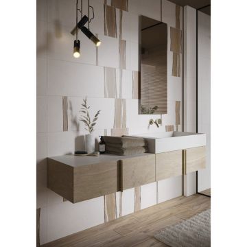 Декор Paradyz (Парадайз) Bella Grys Decor Mix Rekt Mat 29,8x89,8 см, ректификат