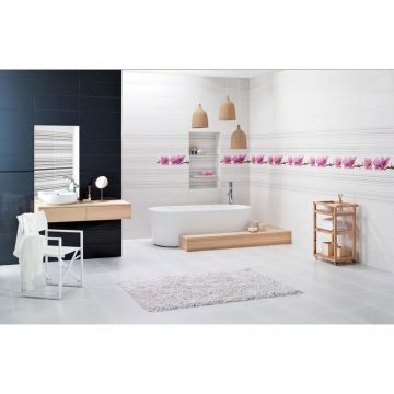 Бордюр Paradyz (Парадайз) Abrila Uniwersalna listwa szklana Bordo 2,3х60 см