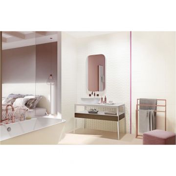 Настенная плитка Paradyz (Парадайз) Elia Bianco Struktura A 25х75 см