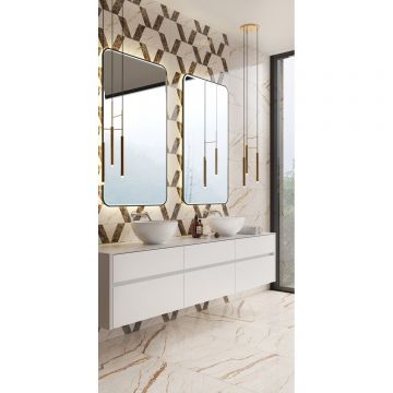 Плитка настенная Keramin (Керамин) Гавана 3 бежевый ректификат 30х90 см, ГАВ3/30/90/48,6