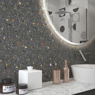 Плитка настенная Keramin (Керамин) Мари Эрми 7С серый 25х75 см, МАР7С/25/75/60,84