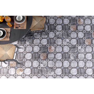 Керамогранит Keramin (Керамин) Брюгге 3Д тип 2 черный 40х40 см