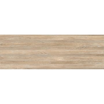 Плитка настенная Keramin (Керамин) Бунгало 4Д темно-бежевый 30х90 см