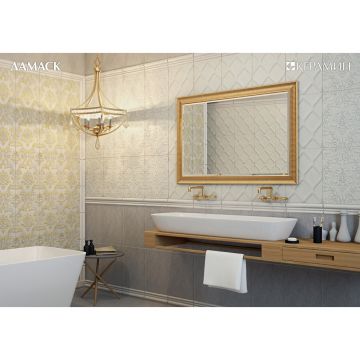 Плитка настенная Keramin (Керамин) Дамаск 3Т беж 27.5х40 см