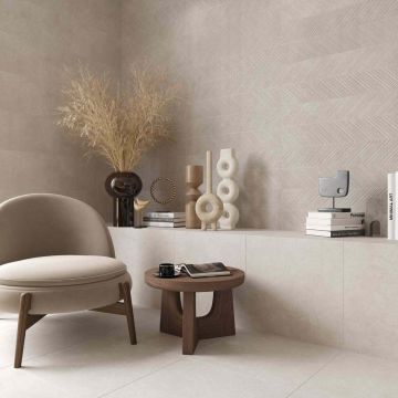 Плитка настенная Keramin (Керамин) Дезерт 3Д бежевый 30х90 см