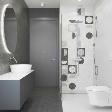 Керамогранит Keramin (Керамин) Мари Эрми 1 темно серый 50х50 см