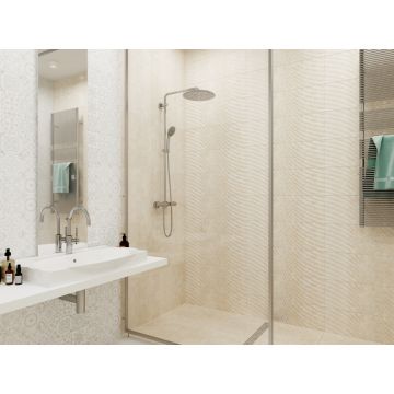 Плитка настенная Keramin (Керамин) Сонора 3 тип 1 светло-бежевый 25х75 см