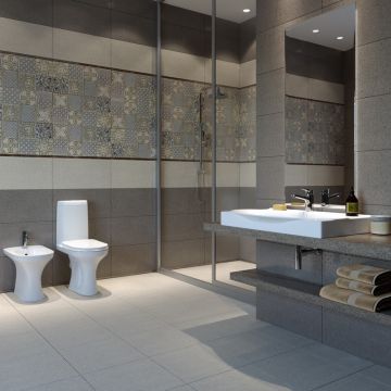 Плитка настенная Keramin (Керамин) Фоскари 4Т серо-коричневый 30х60 см