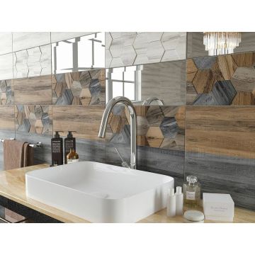 Настенная плитка Keramin (Керамин) Миф 3Т коричневый 20х50 см