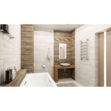 Настенная плитка Keramin (Керамин) Миф 7 белый 20х50 см