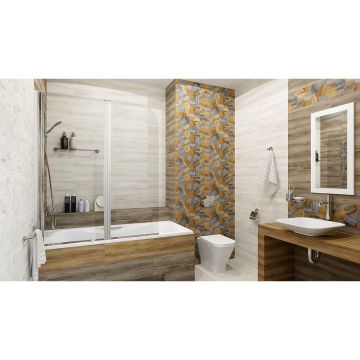 Настенная плитка Keramin (Керамин) Миф 7С белый 20х50 см