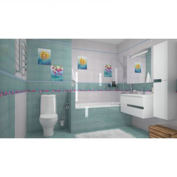 Панно Муза (Muse) Керамика P2-2 Ocean flowers P2-2D240 30х40 см 2 шт.