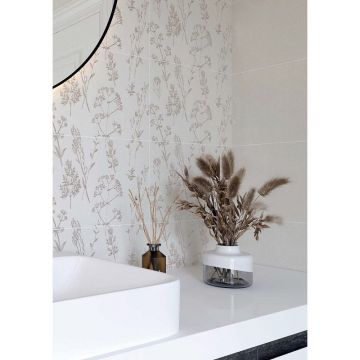 Настенная плитка Шахтинская плитка (Шахты) Аура светло-бежевая 01 25х40 см