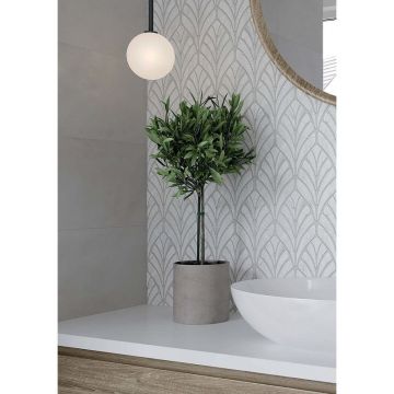 Декор Шахтинская плитка (Шахты) Лилит серый 01 25х40 см