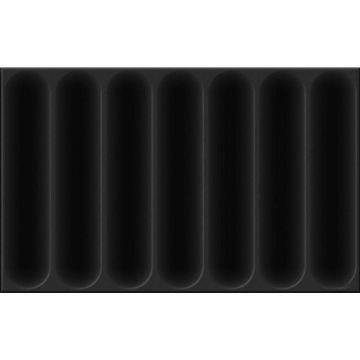 Настенная плитка Шахтинская плитка (Шахты) Марсель черная 02 25х40 см