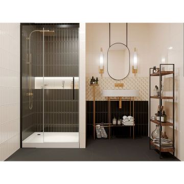 Настенная плитка Шахтинская плитка (Шахты) Марсель черная 02 25х40 см