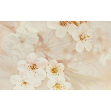 Декор Шахтинская плитка (Шахты) Сакура корич 04 25х40 см