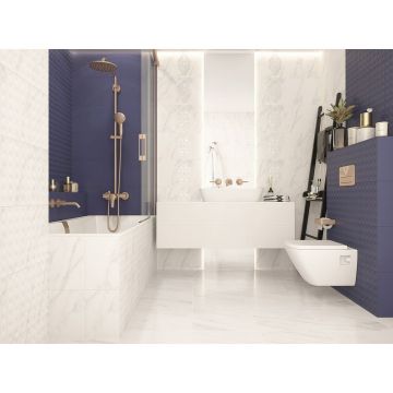 Настенная плитка Шахтинская плитка (Шахты) Сапфир синяя 03 20х30 см